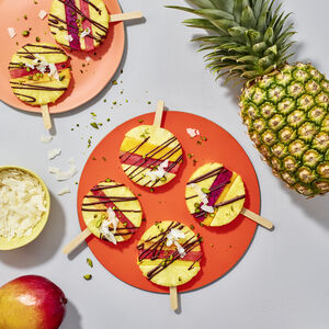 Pineapple Lollipops