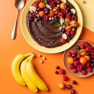 recipe Schoko Bananen Hummusplatte