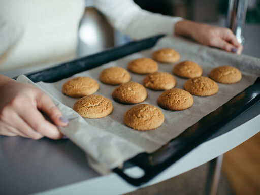 person holding cookies